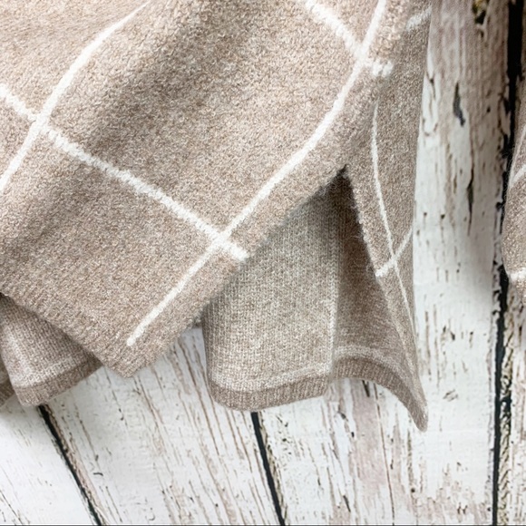 Madewell Windowpane Cozy Turtleneck Sweater - Picture 5 of 9